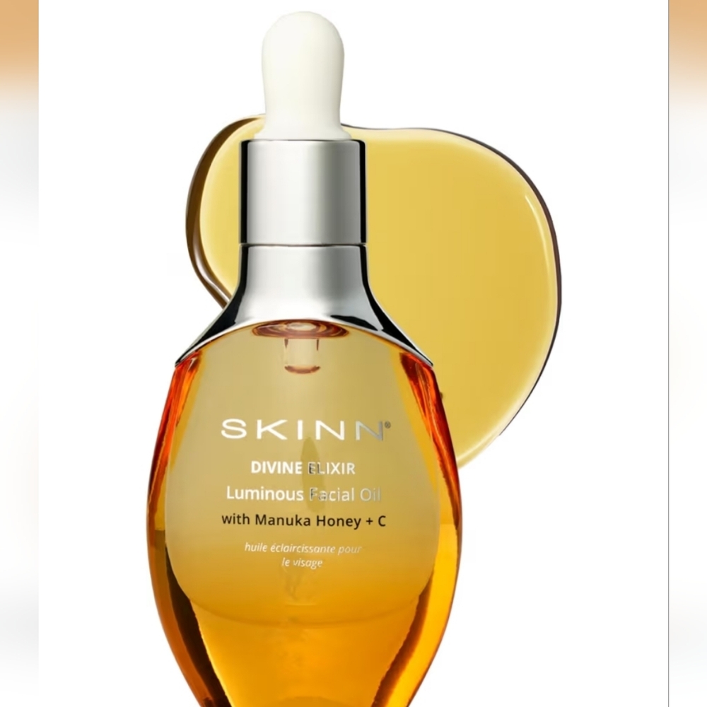 SKINN Luminous Facial Oil with Manuka Honey - Amber and White